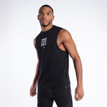 Camiseta sin mangas Boxraw HRDR FSTR SMTR Negro