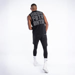 Camiseta sin mangas Boxraw HRDR FSTR SMTR Negro