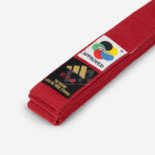 Cinturón Adidas Elite WKF Roja con Kanji