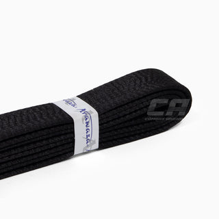 Cinturón negra Arawaza satén 38 mm