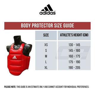 Chaleco protector reversible Adidas rojo-azul