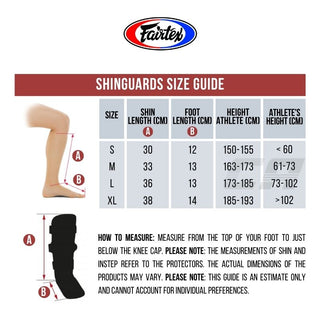 Espinilleras Fairtex SP3 de doble acolchado con protector de pies