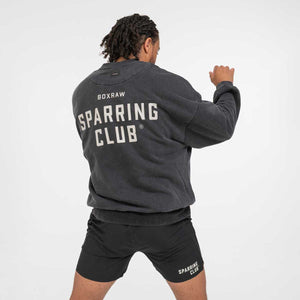 Felpa Boxraw Sparring Club Oversize Nero-Combat Arena