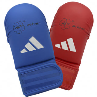 Guantes de Karate-Kumite Adidas Rojo y Azul Homologados WKF sin pulgar