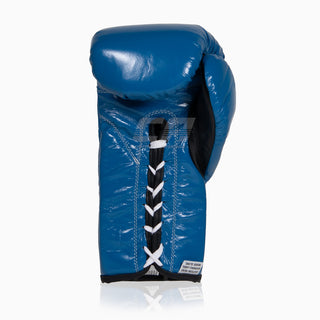 Guantes de boxeo Cleto Reyes Profesional CB2 Azul-negro con cordones
