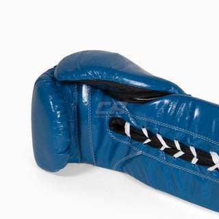 Guantes de boxeo Cleto Reyes Profesional CB2 Azul-negro con cordones