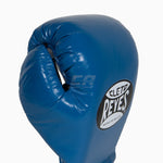 Guantes de boxeo Cleto Reyes Profesional CB2 Azul-negro con cordones