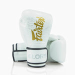 Guantes de boxeo Fairtex x Glory BGVG3 Blanco-oro