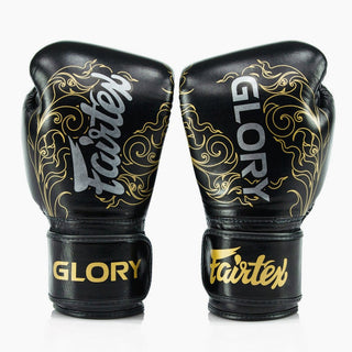 Guantes de boxeo Fairtex x Glory BGVG3 Negro-oro
