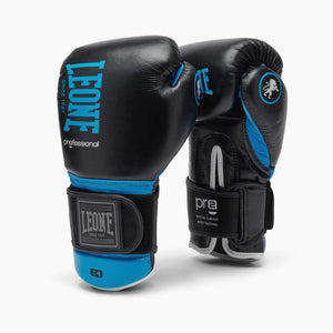 Guantes de boxeo Leone Professional 2 GN115C Azul 14 Oz