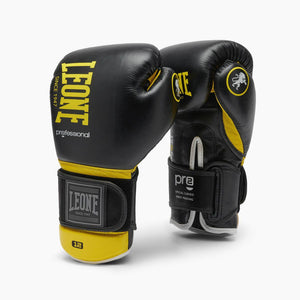 Guantes de boxeo Leone Professional 2 GN115C Amarillo 12 Oz