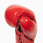 Guantes de boxeo Cleto Reyes Profesional CB2 Rojo-Negro con cordones