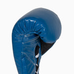Guantes de boxeo Cleto Reyes Profesional CB2 Azul-negro con cordones