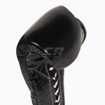 Guantes de boxeo Cleto Reyes Entrenamiento Tradicional CE4 Negro-plata con cordones