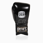 Guantes de boxeo Cleto Reyes Entrenamiento Tradicional CE4 Negro-plata con cordones