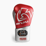 Guantes de boxeo Rival Sparring Profesional RS100 con cordones