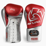 Guantes de boxeo Rival Sparring Profesional RS100 con cordones