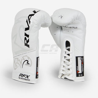 Guantes de boxeo Rival RFX Guerrero Pro Fight SF-H blanco
