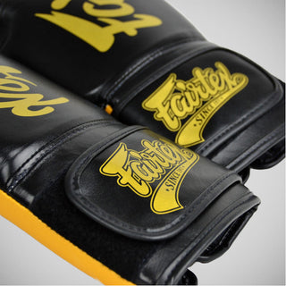 Guantes Muay Thai Fairtex Super Sparring BGV18 Negro-oro