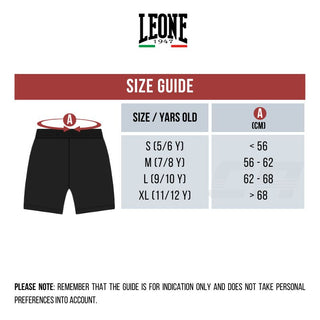 Pantalones cortos niño boxeo niño Leone Iconic AB232J