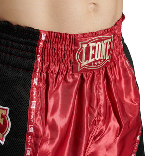 Pantaloncini kick-thai Leone Classic AB881 Rosso-Combat Arena