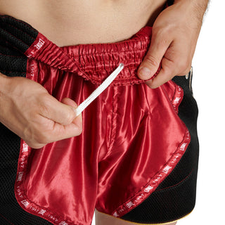 Pantaloncini kick-thai Leone Classic AB881 Rosso-Combat Arena