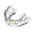 Protector bucal Opro Gold Self-Fit Braces para aparato