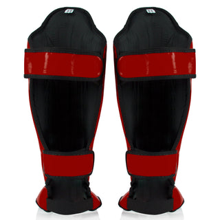 Espinilleras Fairtex Competición SP5 con parapiés Rojo
