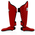 Espinilleras Fairtex Competición SP5 con parapiés Rojo