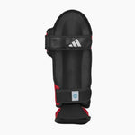 Espinilleras con parapiede Adidas Pro Kickboxing WAKO Rojo-blanco
