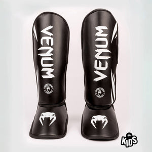 Espinilleras niño Venum Challenger Negro-blanco