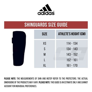 Espinilleras con parapiede Adidas Pro Kickboxing WAKO Rojo-blanco