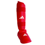 Espinilleras y Parapiedi Adidas Rojo y Azul Homologados WKF