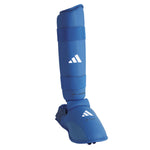 Espinilleras y Parapiedi Adidas Rojo y Azul Homologados WKF
