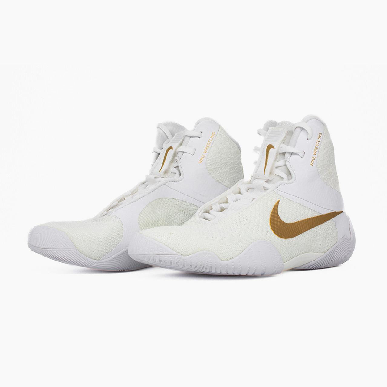 Zapatillas de lucha-Wrestling Nike Tawa Blanco-oro