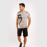 Camiseta en Algodón Venum Giant Gris-Negro