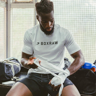 T-shirt Boxraw A.B.C. Bianco-Combat Arena