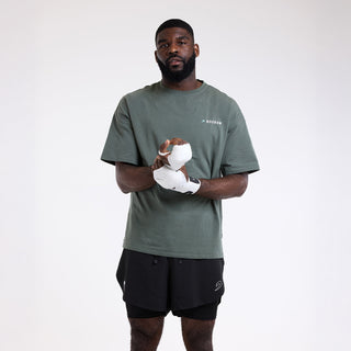 T-shirt Boxraw We Don't Play Boxing Oversize Verde-Combat Arena