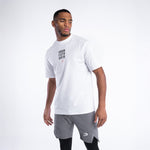 Camiseta Boxraw HRDR FSTR SMTR Oversize Blanco