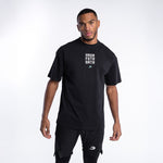 Camiseta Boxraw HRDR FSTR SMTR Oversize Negro