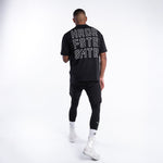 Camiseta Boxraw HRDR FSTR SMTR Oversize Negro
