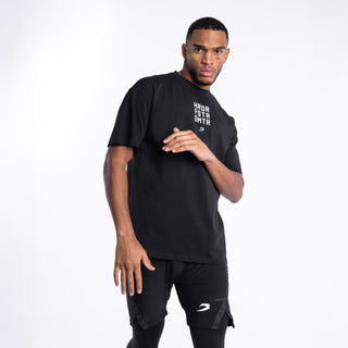 Camiseta Boxraw HRDR FSTR SMTR Oversize Negro