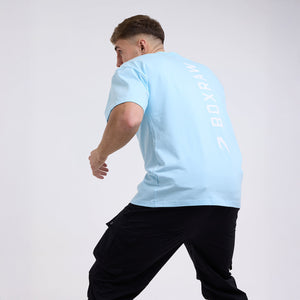 Camiseta Boxraw Lineal Oversize Azul