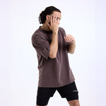 Camiseta Boxraw Sparring Club Oversize Marrón