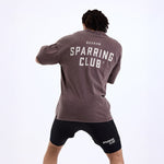Camiseta Boxraw Sparring Club Oversize Marrón