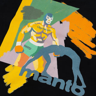 Camiseta Manto Luchador Negro