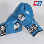 Guantes de boxeo Cleto Reyes Entrenamiento Tradicional CE4 Azul-negro con cordones