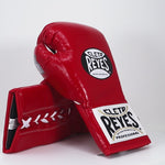 Guantes de boxeo Cleto Reyes Safetec CB4 Rojo con cordones