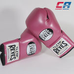 Guantes de boxeo Cleto Reyes Profesional CB2 Rosa-negro con cordones