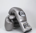 Guantes de boxeo Cleto Reyes Profesional CB2 Platino con cordones